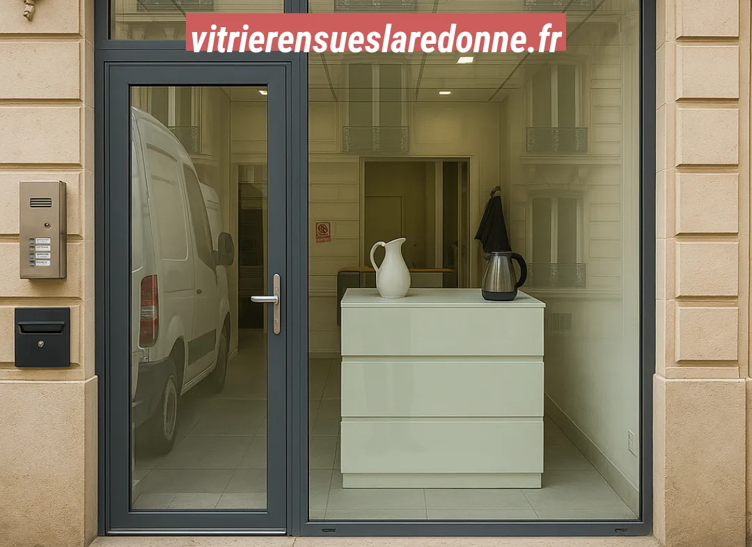 Façade vitrine de magasin en aluminium sur mesure à Ensuès-la-Redonne